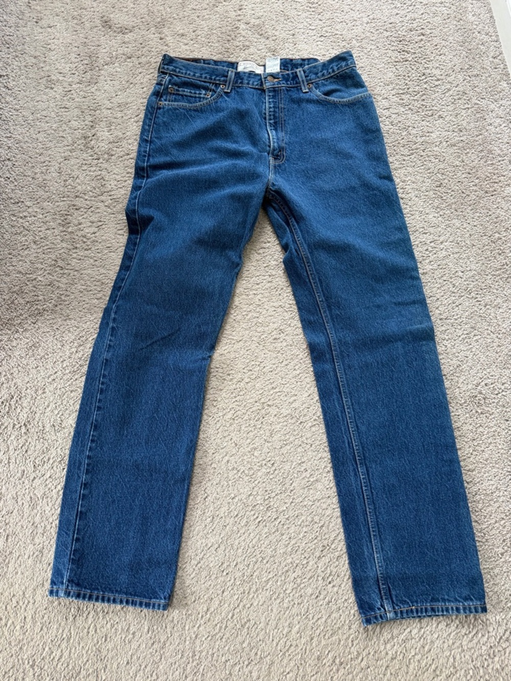 Levi's Men's Straight Jeans in Deep Blue Denim
